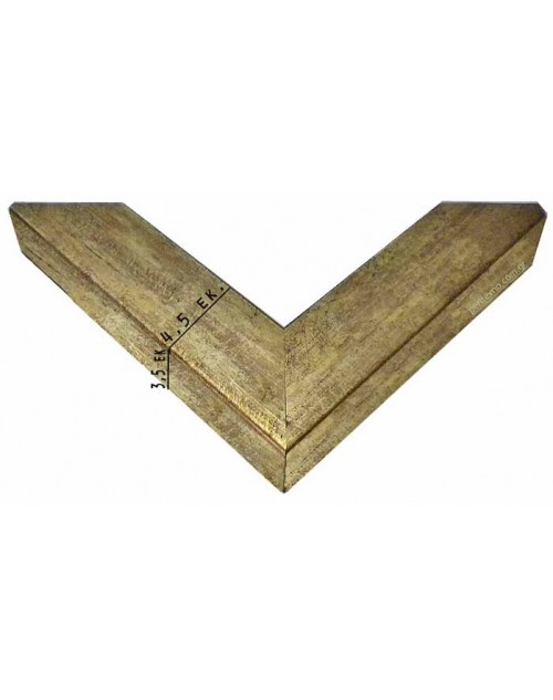 Κορνίζα ξύλινη 4,5 εκ. ασημόχρυση 1440